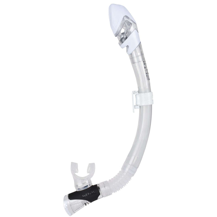 Tuba de plongée Snorkeling Fast Tech Dry Transparent-Blanc Seac 84-32W-SKL