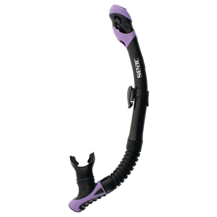 Diving Snorkeling Snorkel Reverse Dry Black-Lilac Seac 84-38LL-SBL