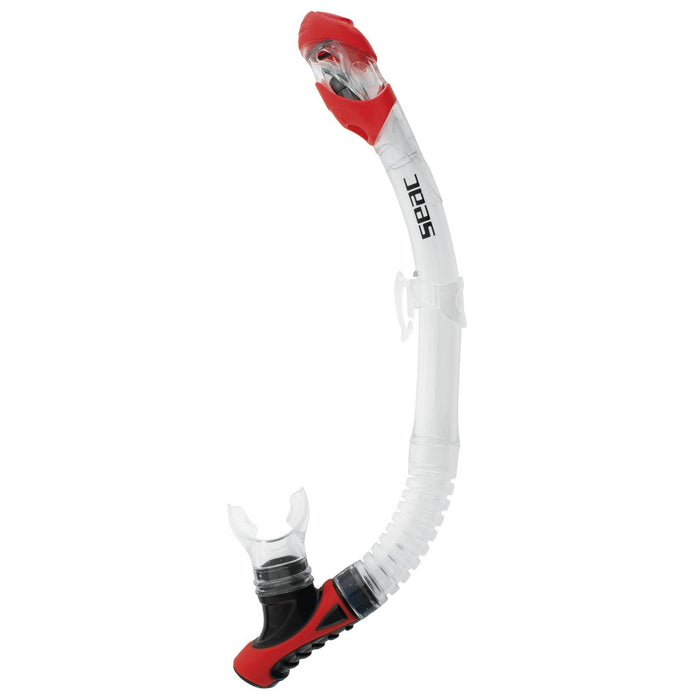 Diving Snorkeling Snorkel Reverse Dry Clear-Red Seac 84-38R-SKL