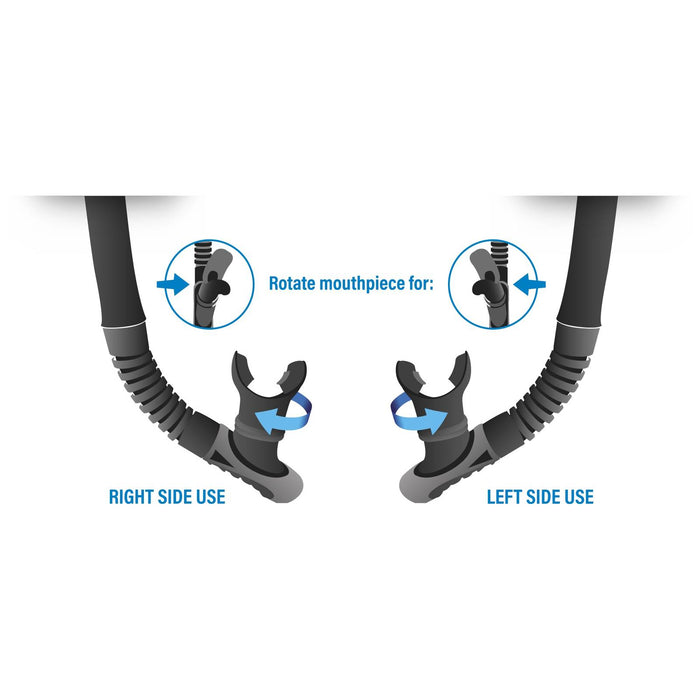 Nurkowanie z rurką Snorkel Reverse Czarny-Tiffany Seac 84-39TI-SBL