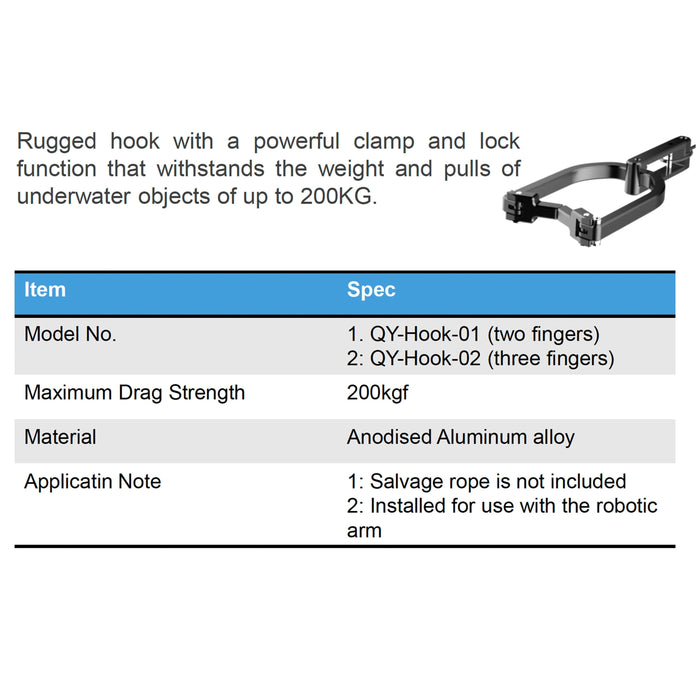 Hook for Fifish V-EVO/V6 Expert/E-GO/V6 Plus Qysea