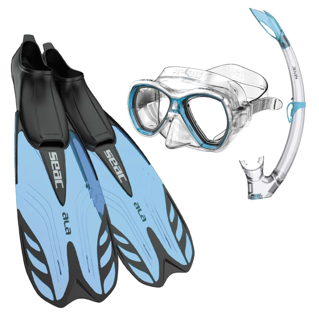 Set da Snorkeling Tris Ala Acquamarina 36-37 Seac 89-25AZ-36-37