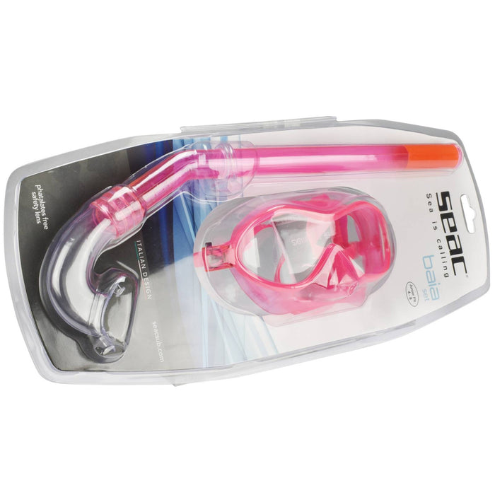 Snorkeling Set Baia Slt Z Piccolo Kids Pink Seac 89-28P