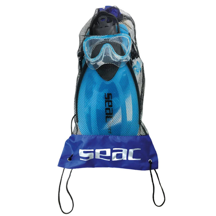 Set da Snorkeling Tris Sprint Dry Kids Blu 32-35 Seac 89-30B-32-35
