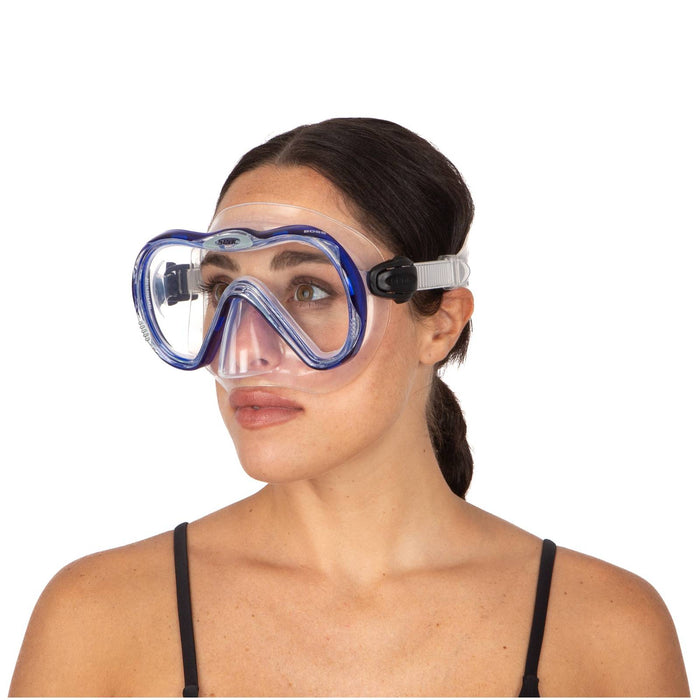 Diving Snorkeling Mask Boss Clear-Blue Seac 9231B