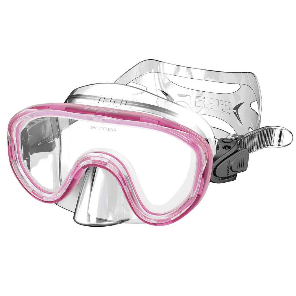 Snorkeling Mask Marina Kids Slt Clear-Pink Seac 9428P