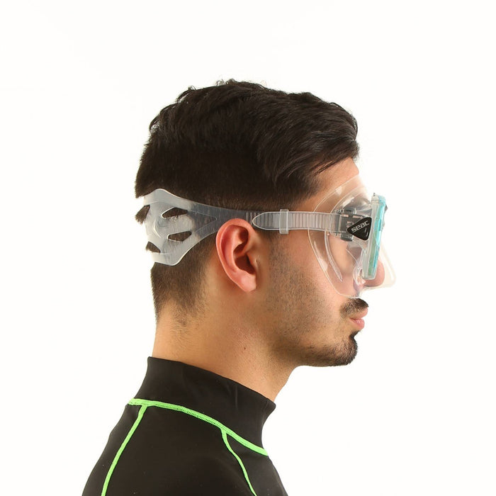 Diving Snorkeling Mask One Clear-Blue Seac 9448BC