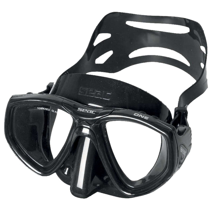 Diving Snorkeling Mask One Black Seac 9449N