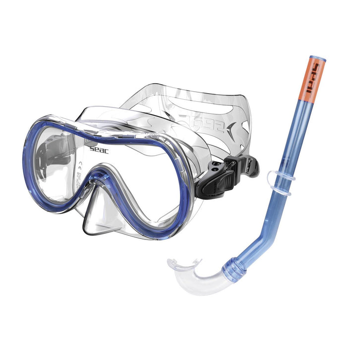 Snorkeling Set Salina Md Slt Z Piccolo Clear-Blue Seac 9462B