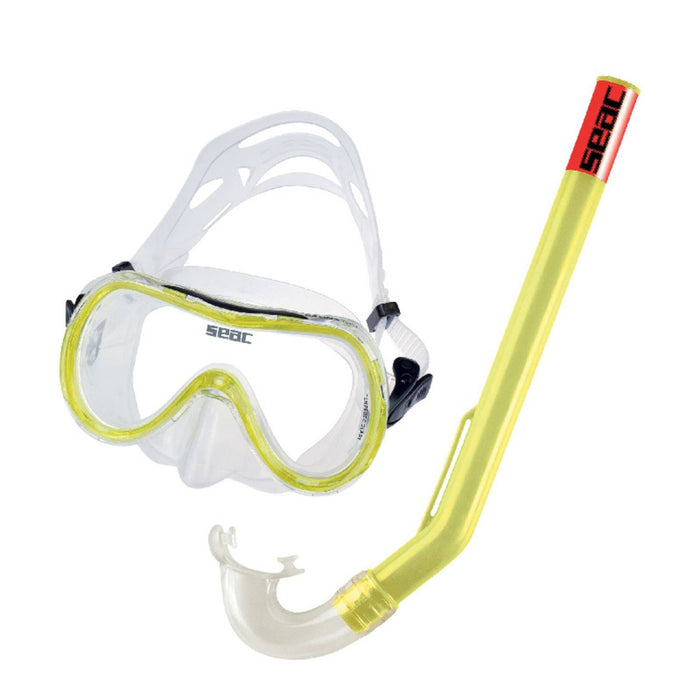 Snorkeling Set Salina Md Slt Z Piccolo Clear-Yellow Seac 9462Y