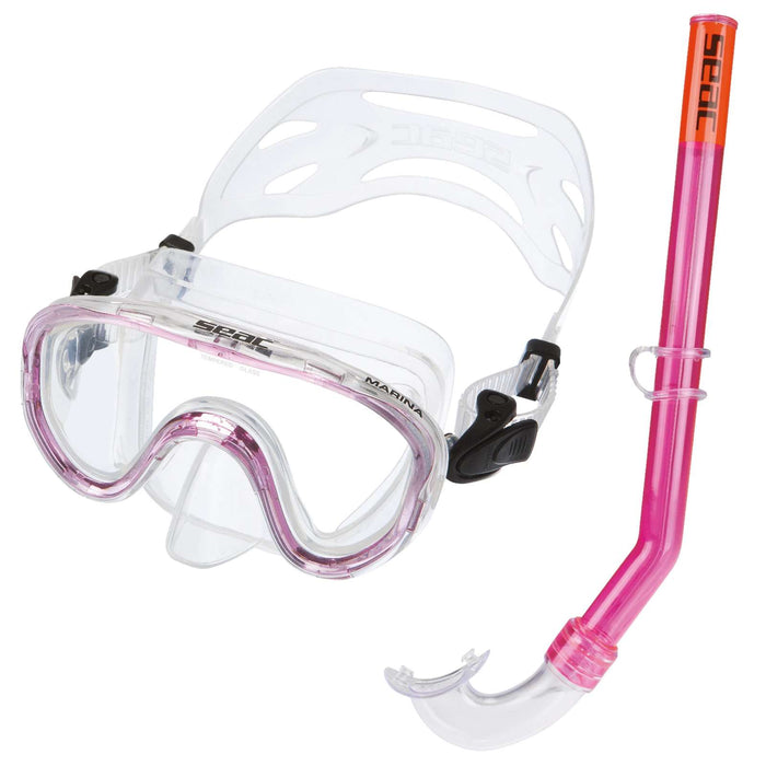 Snorkeling Set Marina Z Piccolo Clear-Pink Seac 9467P