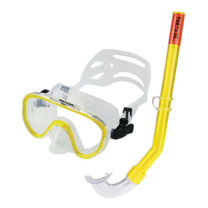 Snorkeling Set Marina Z Piccolo Clear-Yellow Seac 9467Y