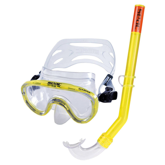 Snorkeling Set Marina Slt Z Piccolo Clear-Yellow Seac 9468Y