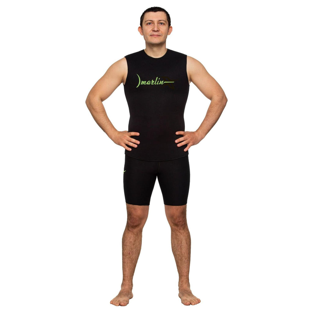 Neoprene Snorkeling Vest Open Cell Man 3mm Black Size ML Marlin 9878
