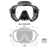 Diving Mask Visualator Black Marlin 9899