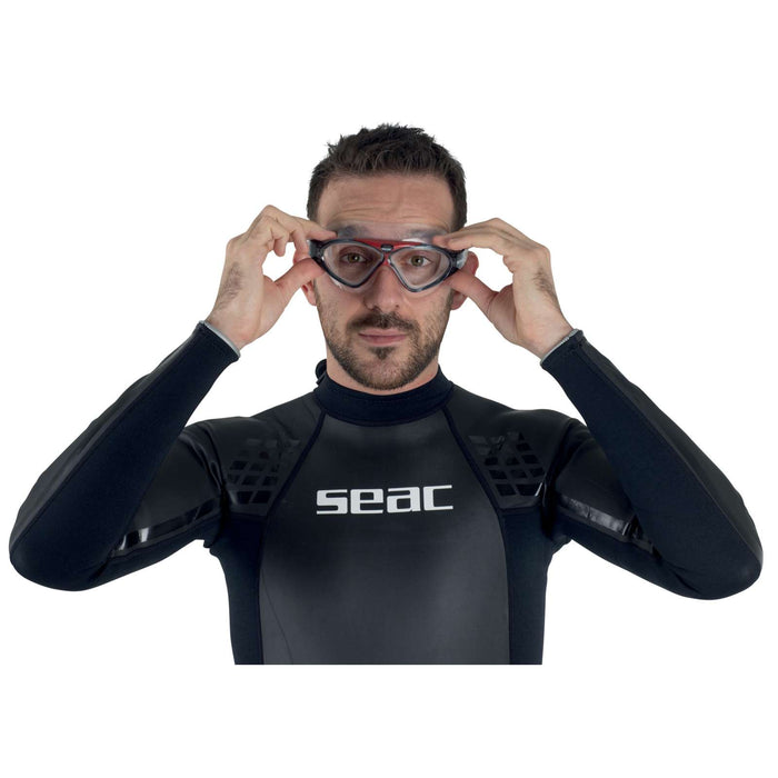 Swimming Mask Vision Hd Clear-Red Seac 9908R