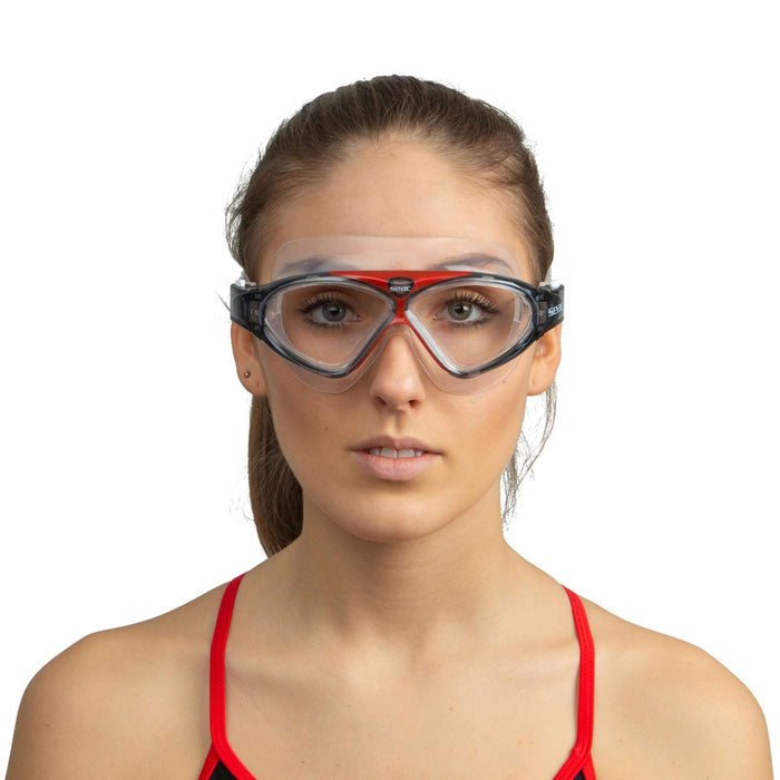 Swimming Mask Vision Hd Clear-Red Seac 9908R