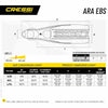 Diving Fins Master Ara Ebs Black L-XL-EU 44-47-UK 10-11 Cressi BE135544
