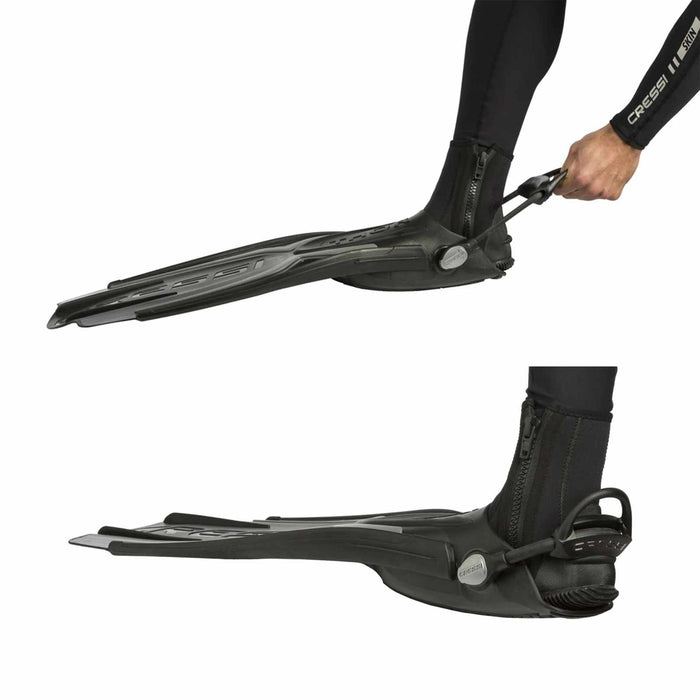 Diving Fins Thor Ebs Black L-EU 42-44-UK 8-9,5 Cressi BE155042