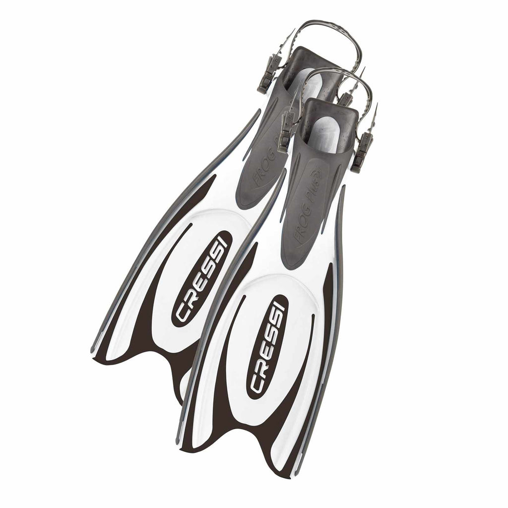 Diving Fins Frog Plus Black-White S-M-EU 39-42-UK 5-7 Cressi BF203040