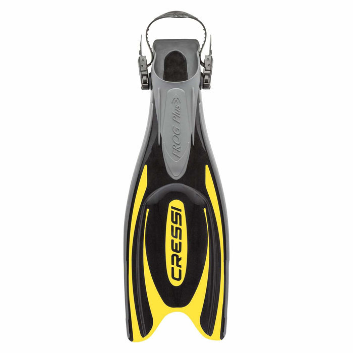 Aletas de buceo Frog Plus Negro-Amarillo L-XL-EU 45-47-UK 9-12 Cressi BF205144