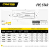 Scuba Diving Fins Pro Star Cressi