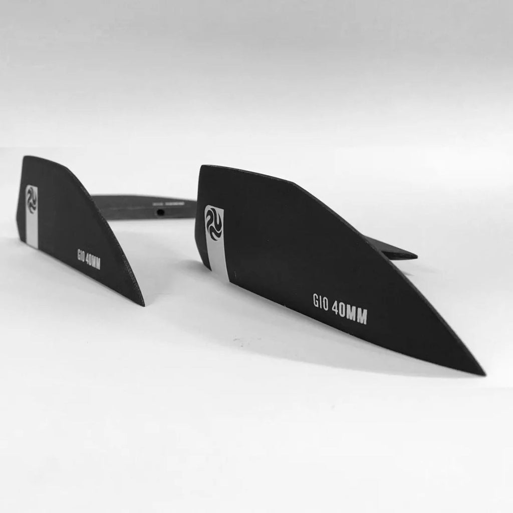 Ailerons de kiteboard G10 noirs 4 pièces 40 mm PLKB BKPL0104