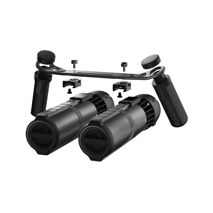 Dual Rail Kit for Underwater Scooters P1 and P1 XR Black Lefeet C041001