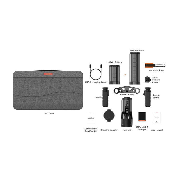 Underwater Scooter P1 XR Dual Set Grey Lefeet C041020_2