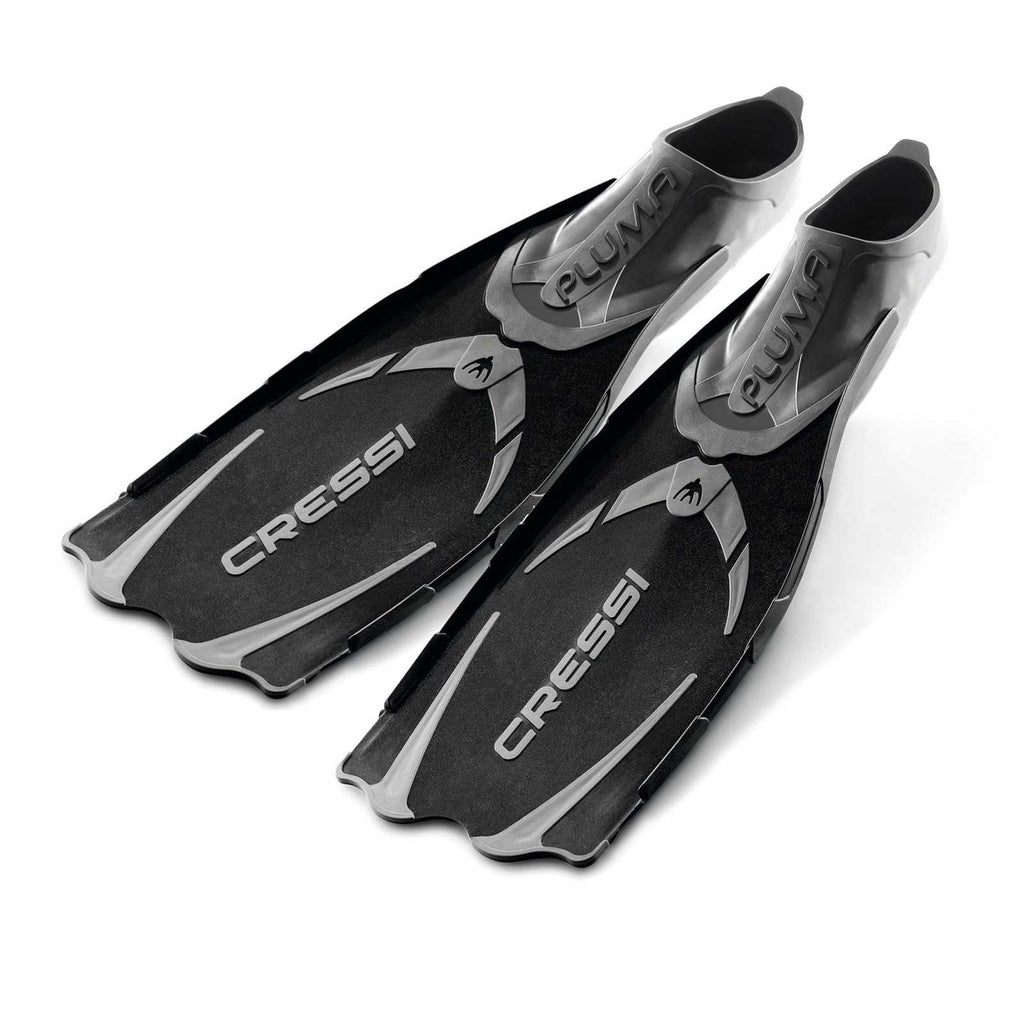 Snorkeling and Swimming Fins Pluma Black EU 43-44-UK 8,5-9,5 Cressi CA175043