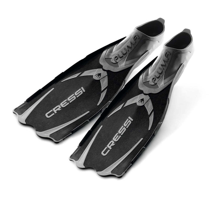 Snorkeling and Swimming Fins Pluma Black EU 43-44-UK 8,5-9,5 Cressi CA175043