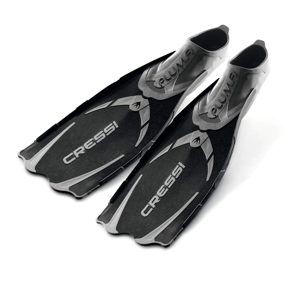 Snorkeling and Swimming Fins Pluma Black EU 45-46-UK 10-11 Cressi CA175045