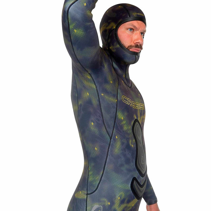 Fishing Wetsuit Lampuga Ultraspan Man 5mm Camo XXL-6 Cressi LU490106