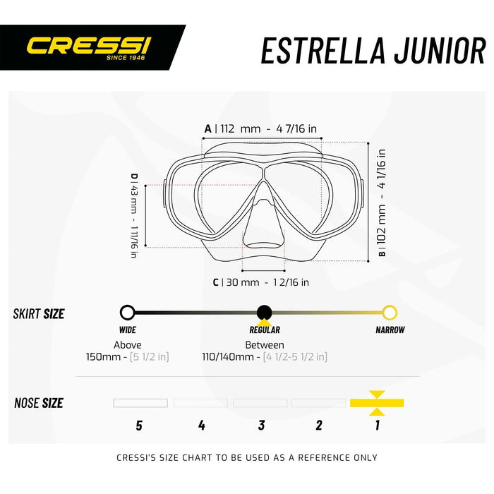 Snorkeling Kit Estrella Tx Vip Jr Cressi