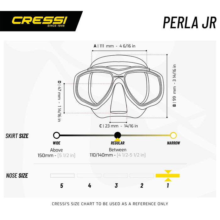 Snorkeling Mask Perla Jr Cressi