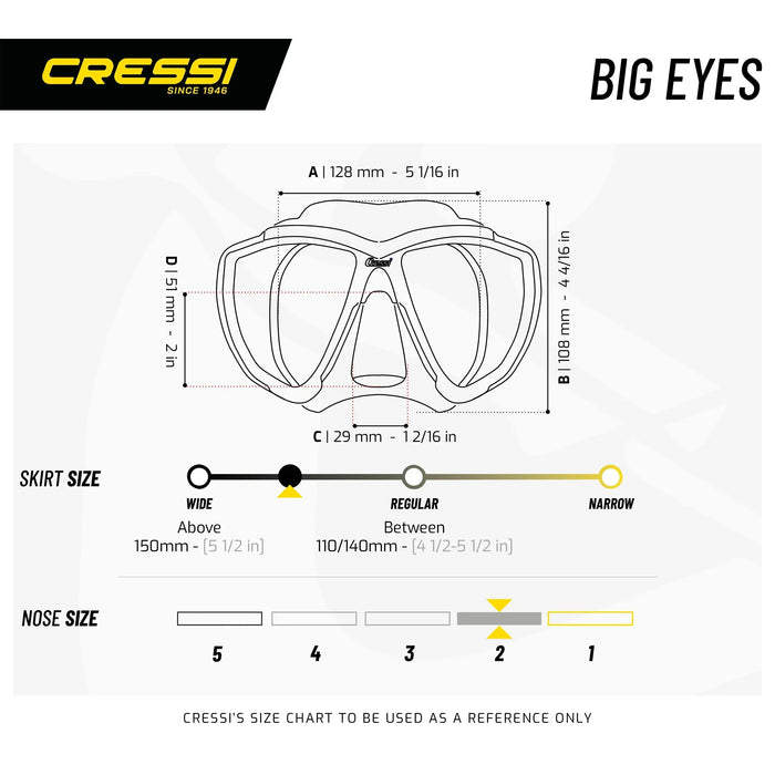 Scuba Diving Mask Big Eyes Cressi