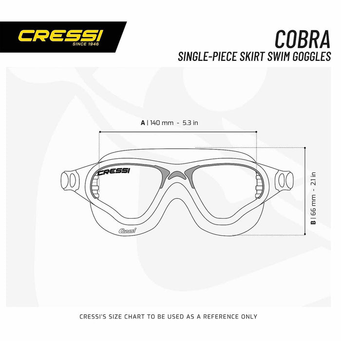 Swimming Mask Cobra Dark-Black Smoked Lenses Cressi DE201992