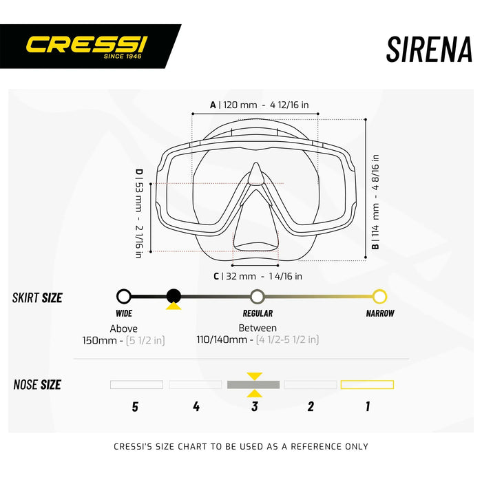 Snorkeling Mask Sirena Cressi