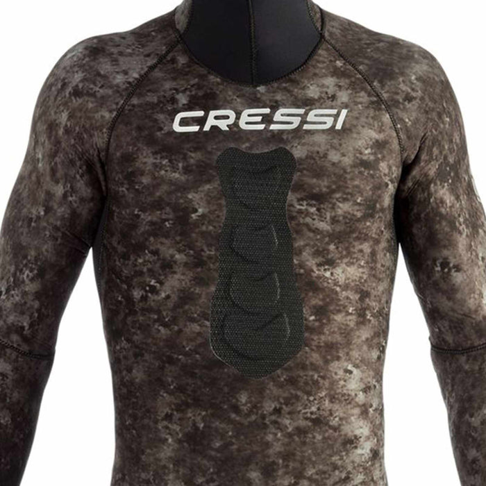 Fishing Wetsuit Top Tracina Ultraspan Man 5mm Camo XL-5 Cressi LE465005