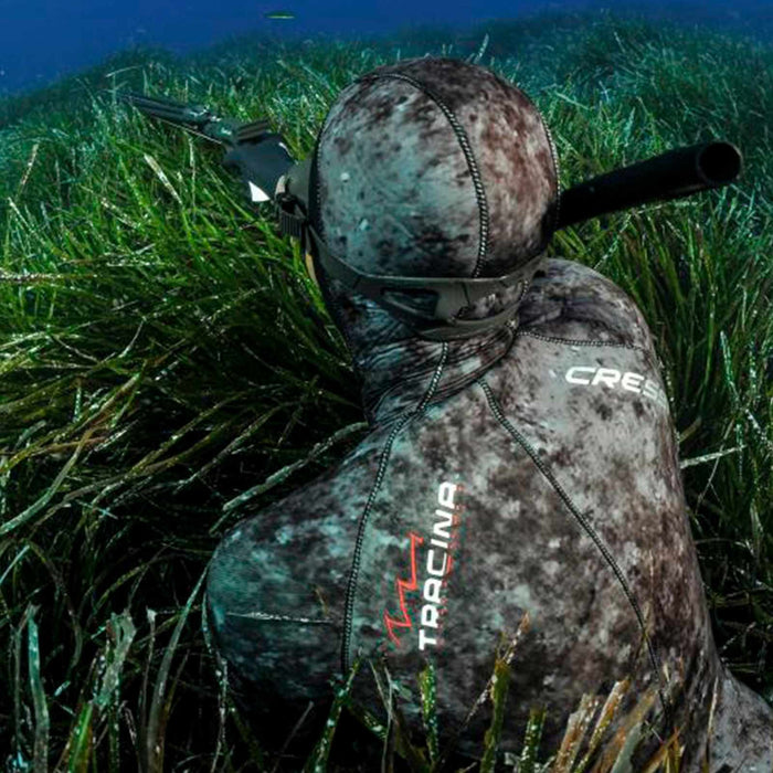 Fishing Wetsuit Top Tracina Ultraspan Man 5mm Camo XL-5 Cressi LE465005