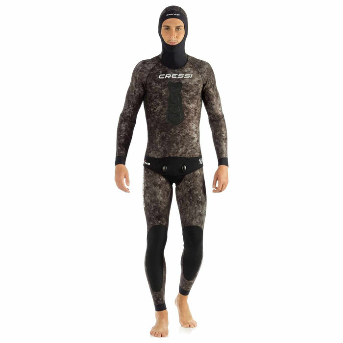 Fishing Wetsuit Bottom Tracina Ultraspan Man 5mm Camo XL-5 Cressi LE465105