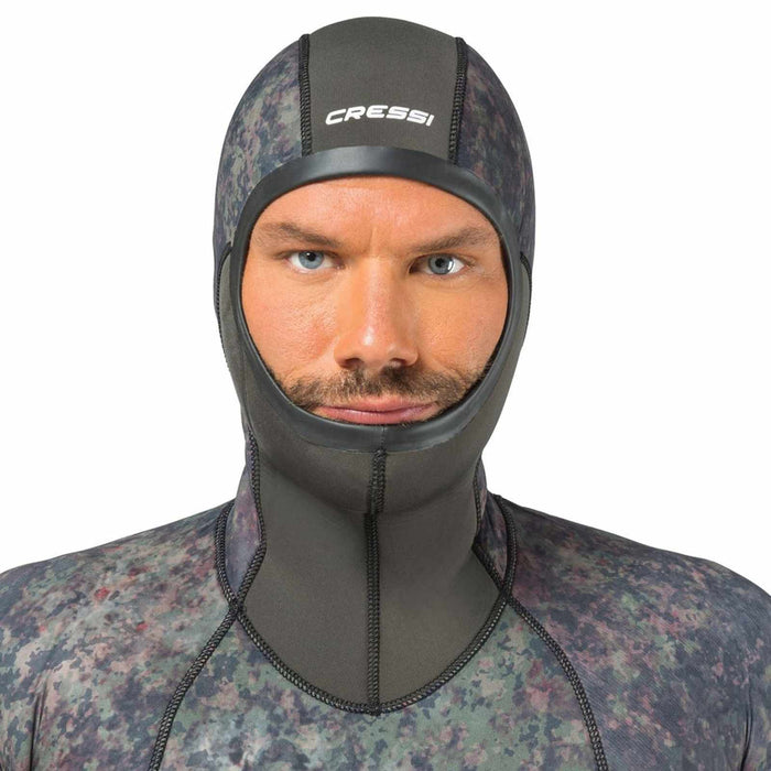 Fishing Wetsuit Top Seppia Ultraspan Man 3,5mm Camo S-2 Cressi LE468002