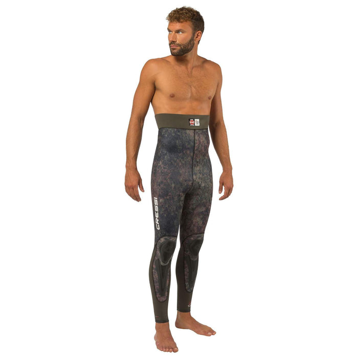 Fishing Wetsuit Bottom Seppia Ultraspan Man 3,5mm Camo S-2 Cressi LE468102