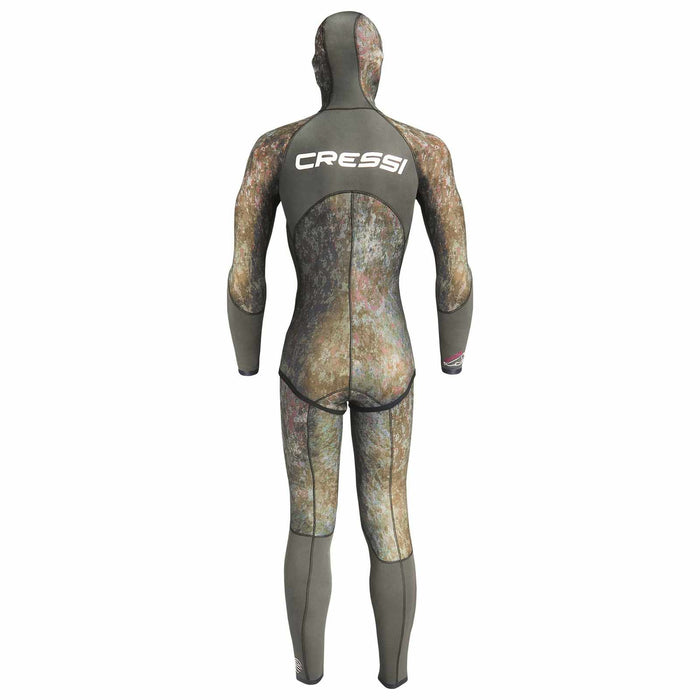 Fishing Wetsuit Top Seppia Ultraspan Man 5mm Camo XXL-6 Cressi LE468206