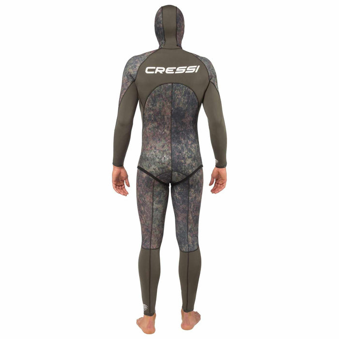 Fishing Wetsuit Top Seppia Ultraspan Man 5mm Camo XXL-6 Cressi LE468206