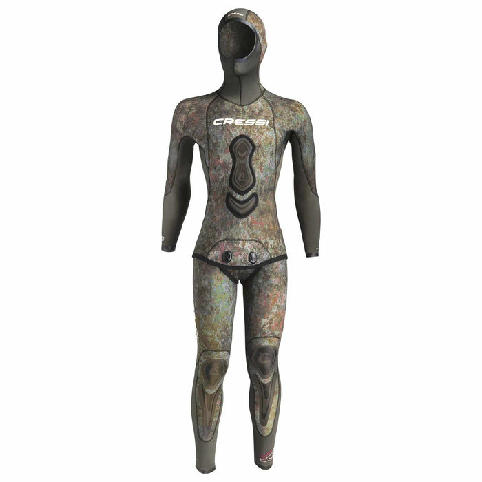 Fishing Wetsuit Top Seppia Ultraspan Man 5mm Camo XXL-6 Cressi LE468206