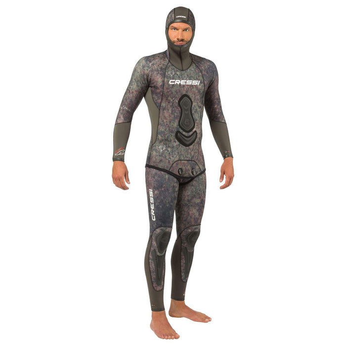 Fishing Wetsuit Bottom Seppia Ultraspan Man 5mm Camo XXL-6 Cressi LE468306