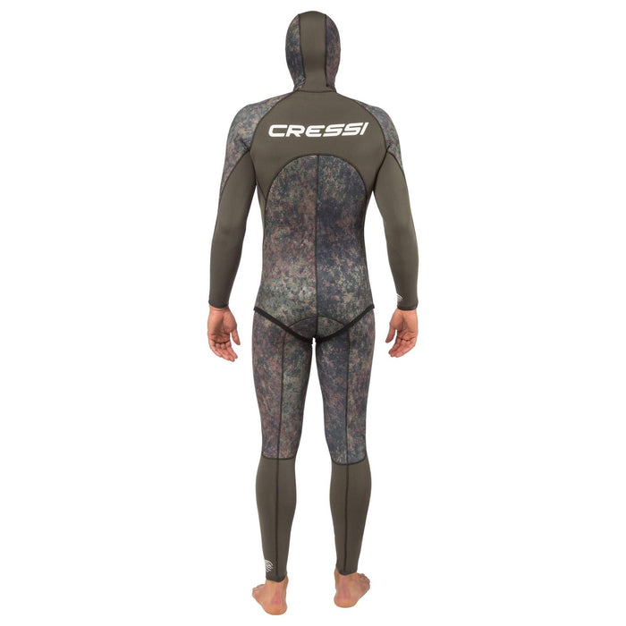 Fishing Wetsuit Bottom Seppia Ultraspan Man 5mm Camo XXL-6 Cressi LE468306
