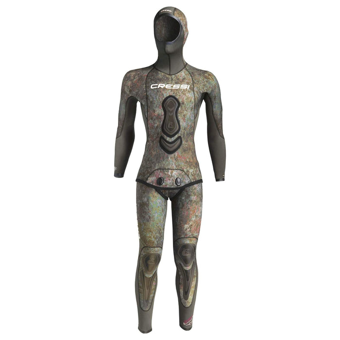 Fishing Wetsuit Bottom Seppia Ultraspan Man 5mm Camo XXL-6 Cressi LE468306