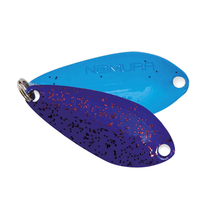 Lure Aki Spoon Electric Blue Red Glitters 1,40g Nomura NM46370814